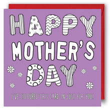 Load image into Gallery viewer, Colouring In &#39;Happy Mother&#39;s Day&#39; Card
