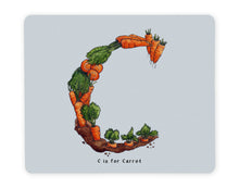 Load image into Gallery viewer, letter c personalised placemat personalised dining alphabet table mats
