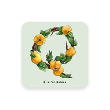 Load image into Gallery viewer, personalised foodie gift idea alphabet coaster letter q

