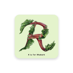 personalised foodie gift idea alphabet coaster letter r