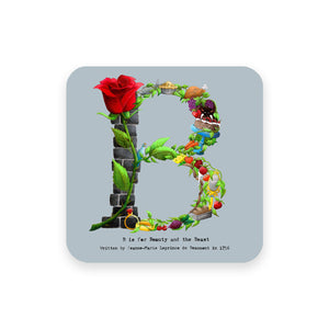personalised gift idea alphabet coaster letter b