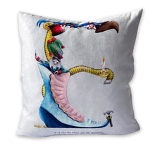 Load image into Gallery viewer, letter e alphabet decorative cushion gift idea for her
