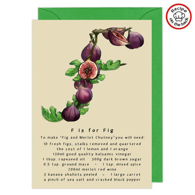 letter f personalised birthday card