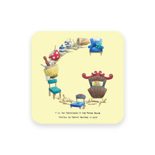 Load image into Gallery viewer, personalised gift idea alphabet coaster letter g
