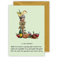 Load image into Gallery viewer, letter l personalised christmas card
