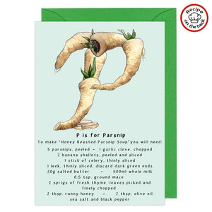 letter p personalised birthday card