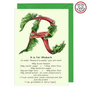 Recipe Greeting Cards - Every Letter Available