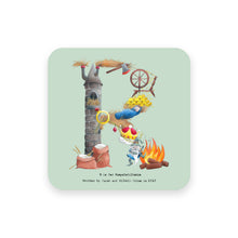 Load image into Gallery viewer, personalised gift idea alphabet coaster letter r

