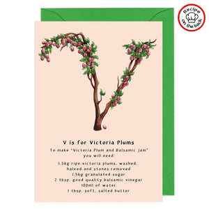 Recipe Greeting Cards - Every Letter Available