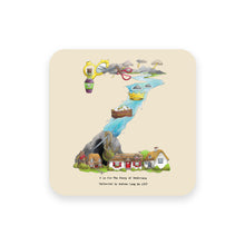 Load image into Gallery viewer, personalised gift idea alphabet coaster letter z
