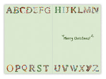 Load image into Gallery viewer, Alphabet Letter Christmas Cards
