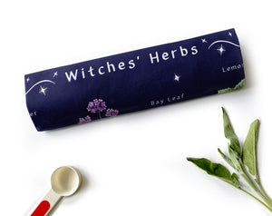 Witches' Herbs Tea Towel