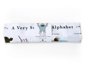 scottish alphabet tea towel moving gift idea scotland 
