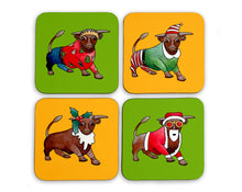 Load image into Gallery viewer, Birmingham Bull Christmas Coasters
