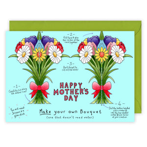 'Make your Own Bouquet' Mother's Day Card