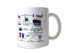 Load image into Gallery viewer, the birmingham alphabet mug gift idea for a birmingham doctor or nurse
