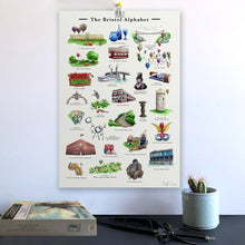 Load image into Gallery viewer, the bristol alphabet wall art alphabet learning chart
