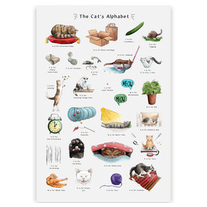 cat gift for cat lovers cat poster