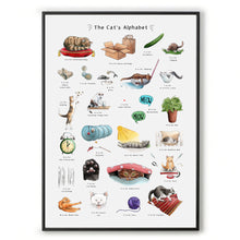 Load image into Gallery viewer, the cats alphabet cat wall art
