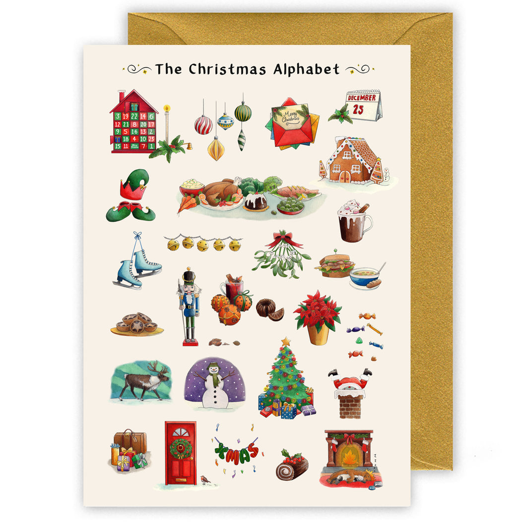 The Christmas Alphabet Christmas Card