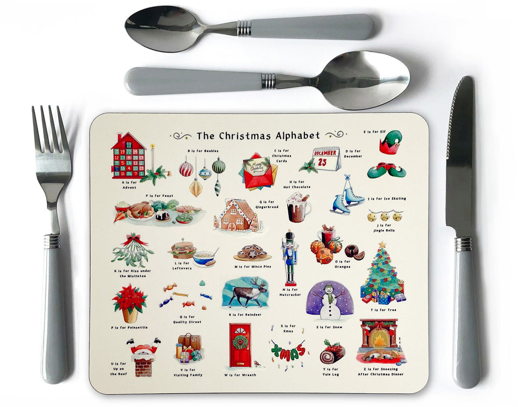 The Christmas Alphabet Placemat