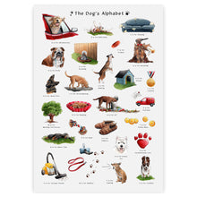 Load image into Gallery viewer, The Dog&#39;s Alphabet Art Print
