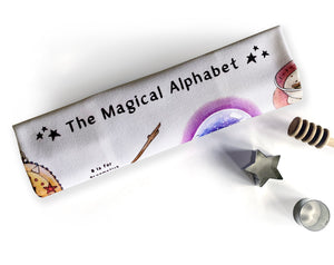 the magical alphabet tea towel witchy gift idea for her