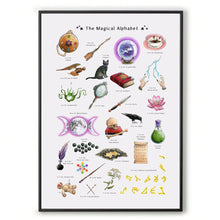 Load image into Gallery viewer, the magical alphabet print for a3 frame
