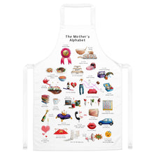 Load image into Gallery viewer, The Mother&#39;s Alphabet Apron - Adult
