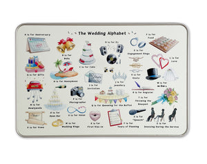 The Wedding Alphabet Storage Tin