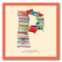 Load image into Gallery viewer, wall art alphabet letter p
