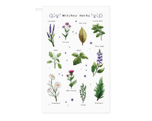 Load image into Gallery viewer, Witches&#39; Herbs Tea Towel
